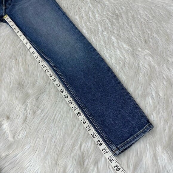 Re/Done Women's NWT Mid 70s High Rise Ankle Crop Stretch Skinny Jeans W26-28/L28 - Picture 9 of 10
